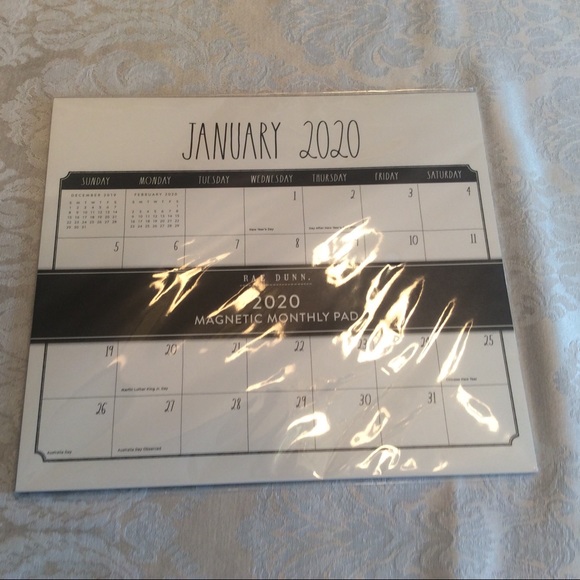 Rae Dunn Other - Rae Dunn 2020 Magnetic Monthly Pad